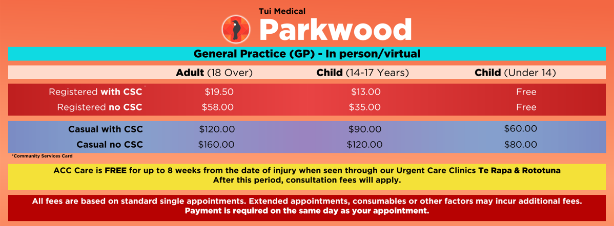 Parkwood fees